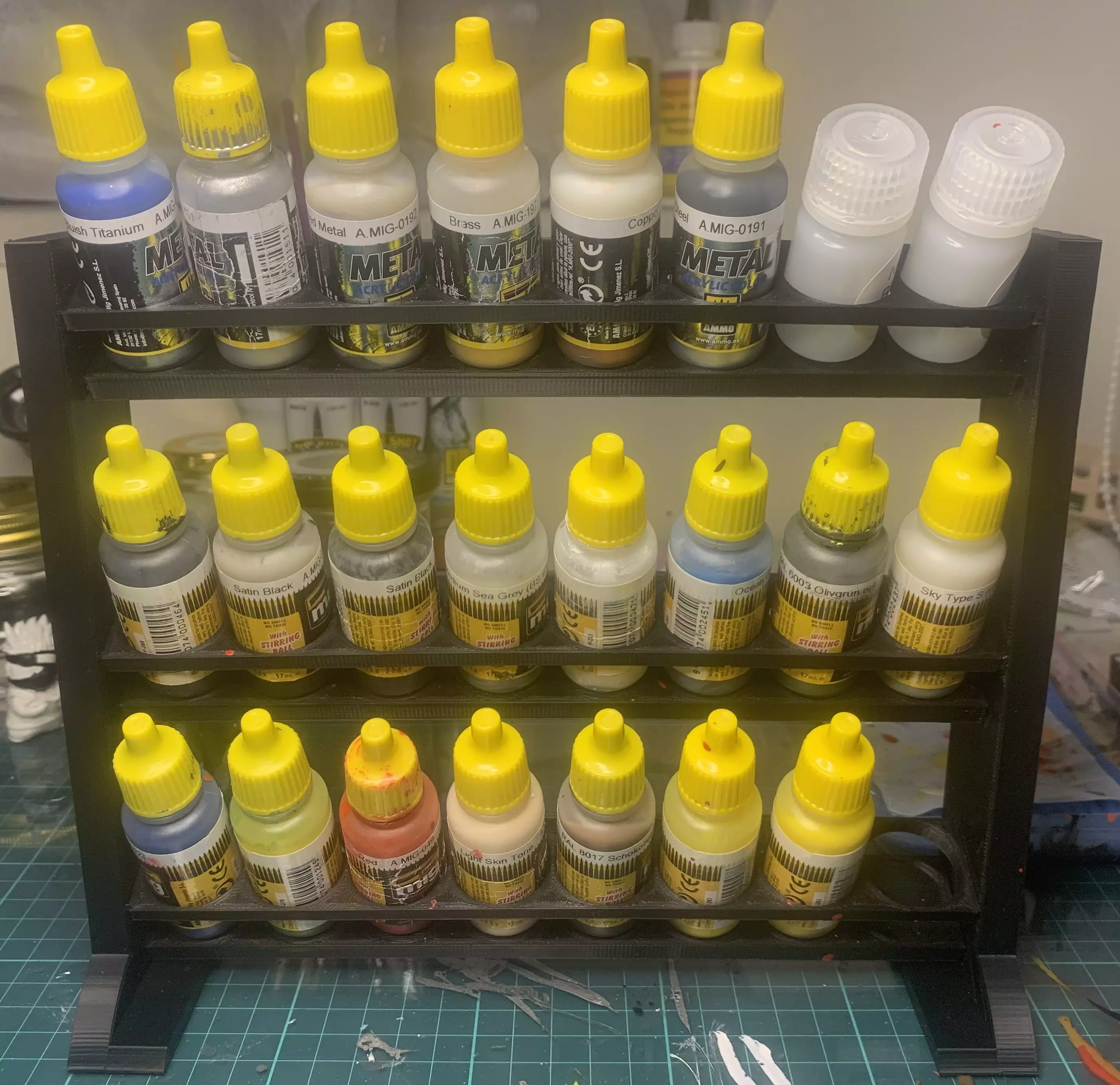 Paint Rack 3D print model_0