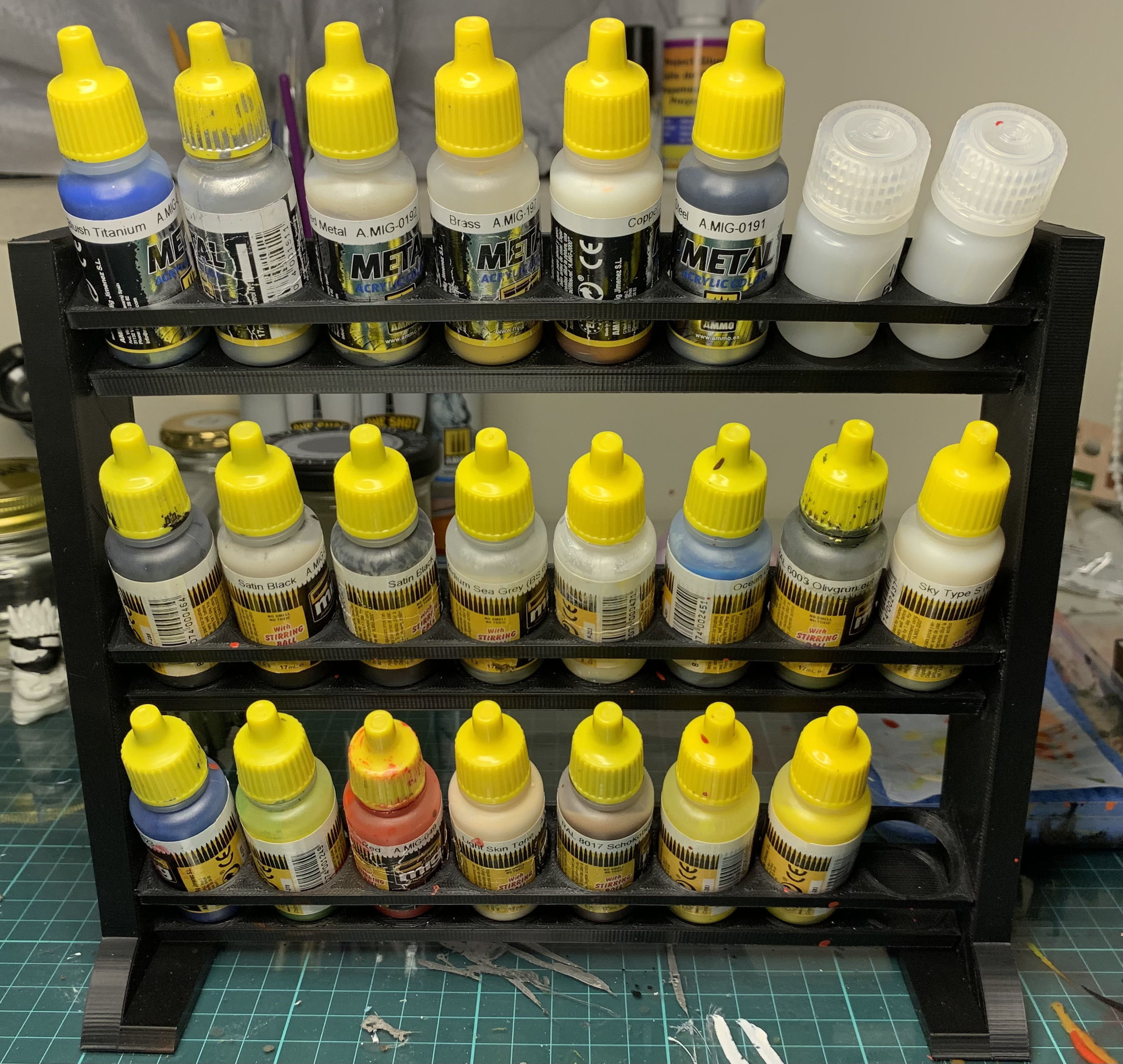 Paint Rack 3D print model_1