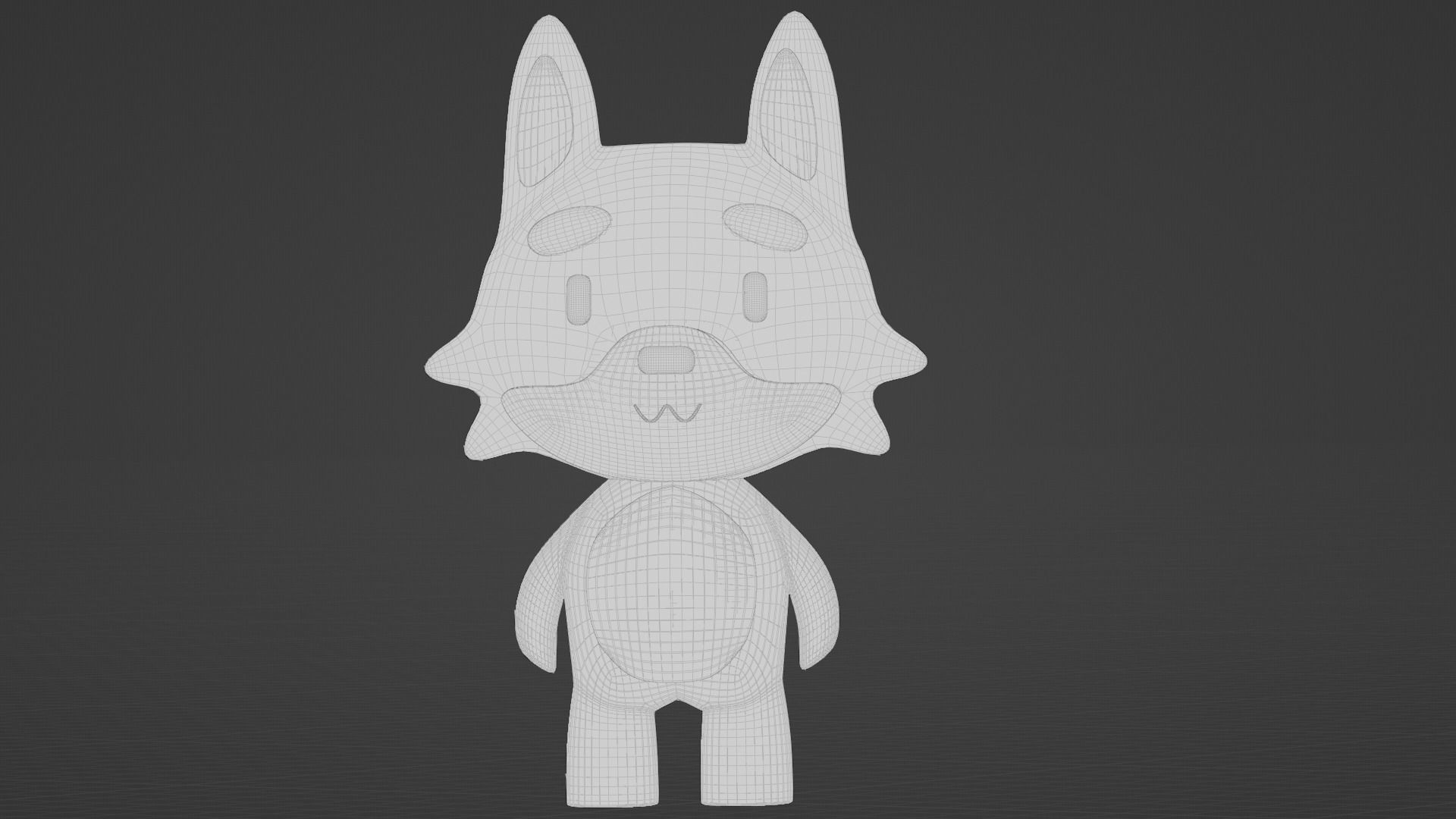 Cute Fox 3D model_10