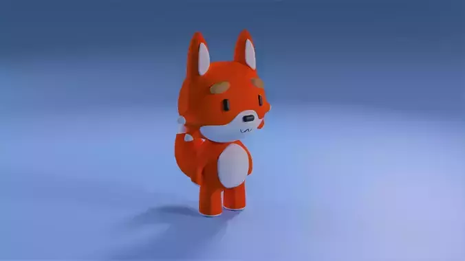 Cute Fox 3D model