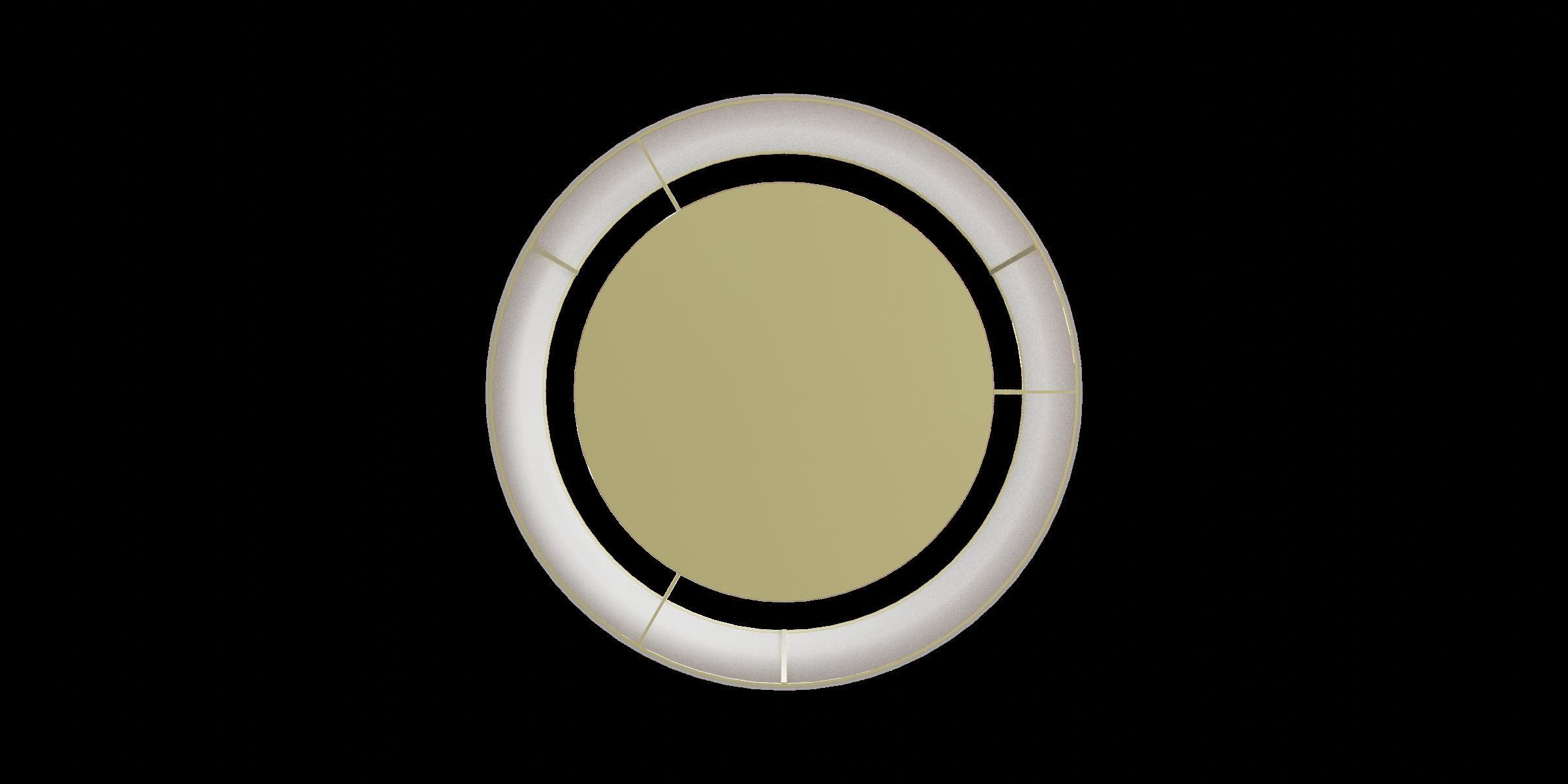 Mini Glass Table Lamp Sunset Orange Low-poly 3D model_1