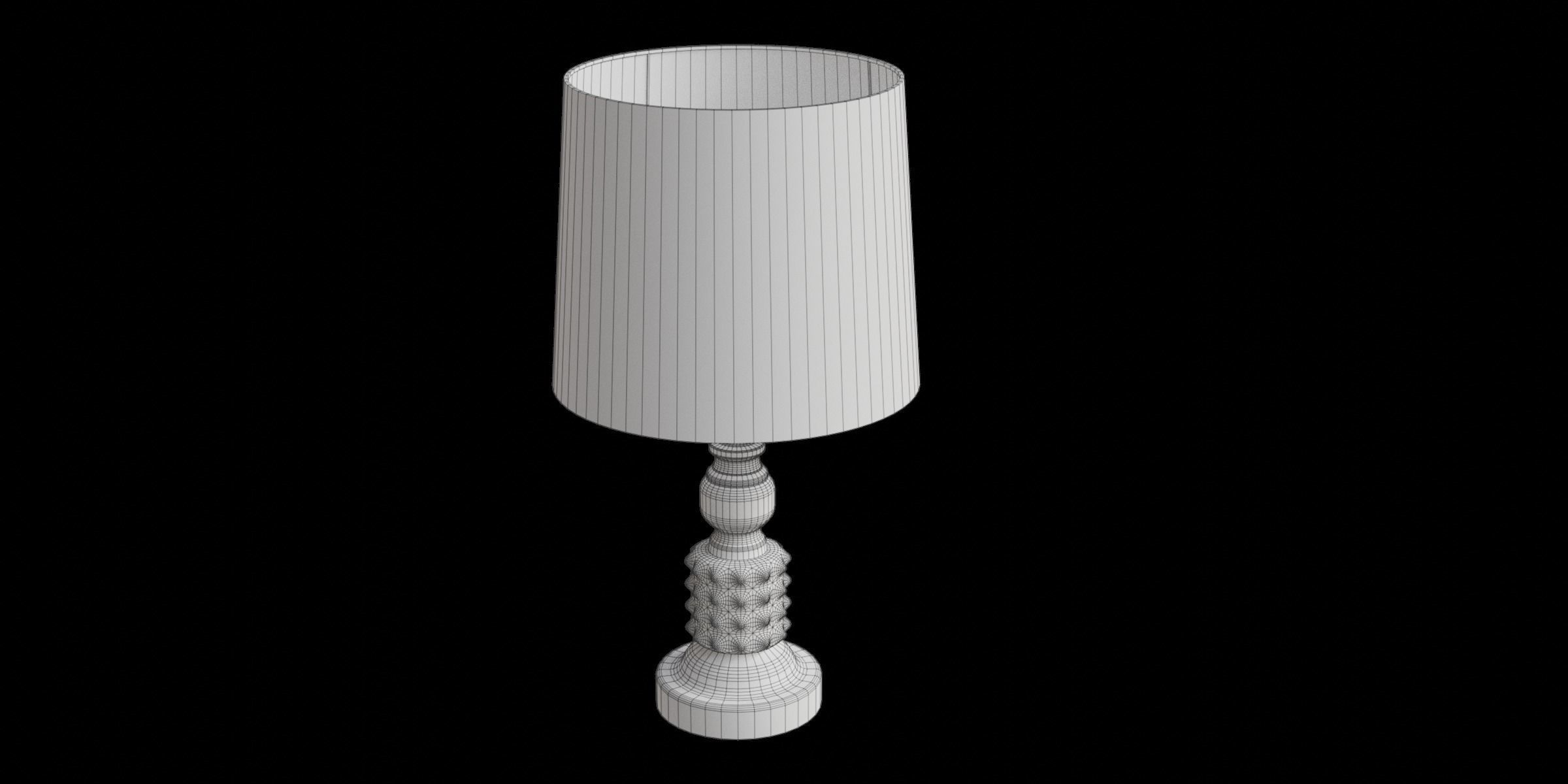 Maya 1 Table Lamp Low-poly 3D model_2