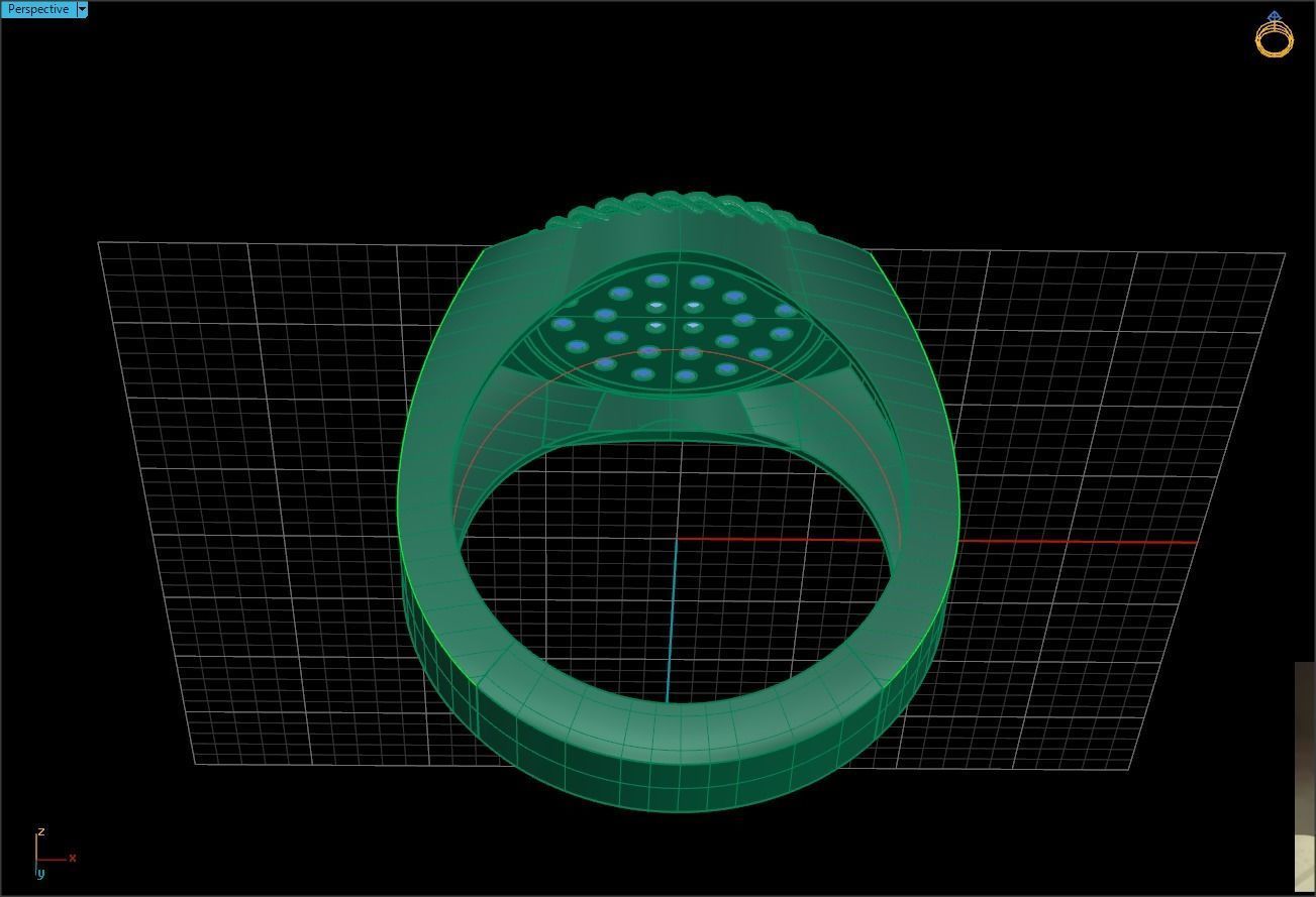 Chain ring 3D print model_5