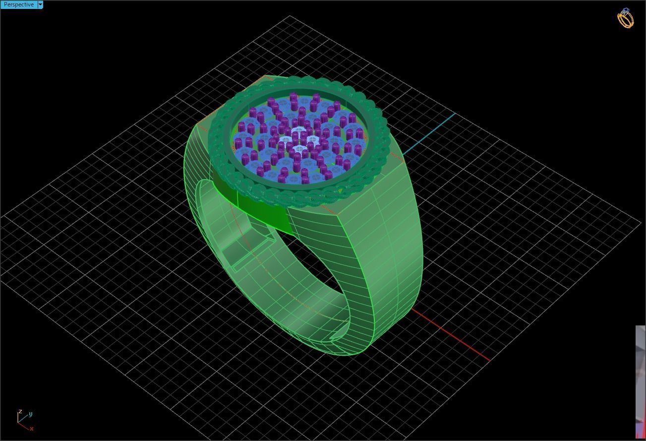 Chain ring 3D print model_4