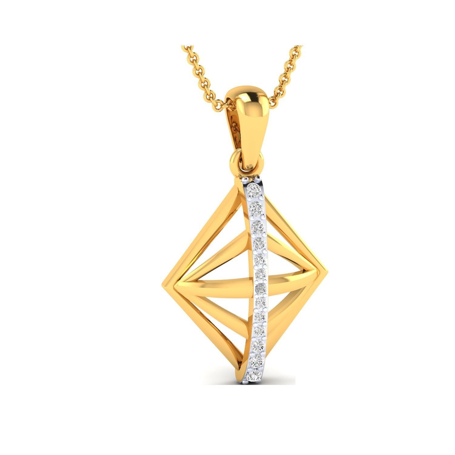 Women Pendant STL OBJ FBX Renders Details 3D print model_13