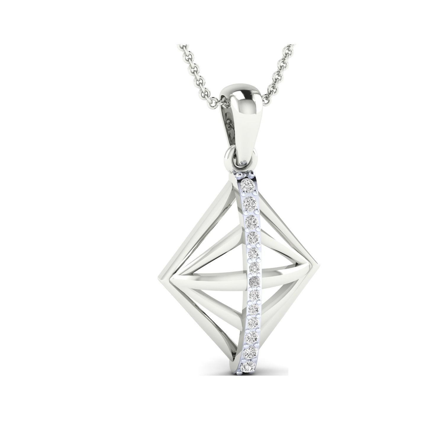 Women Pendant STL OBJ FBX Renders Details 3D print model_7