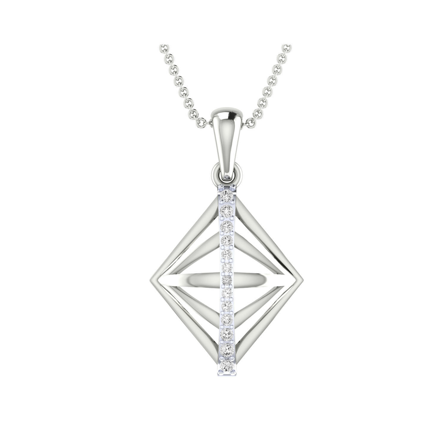 Women Pendant STL OBJ FBX Renders Details 3D print model_10