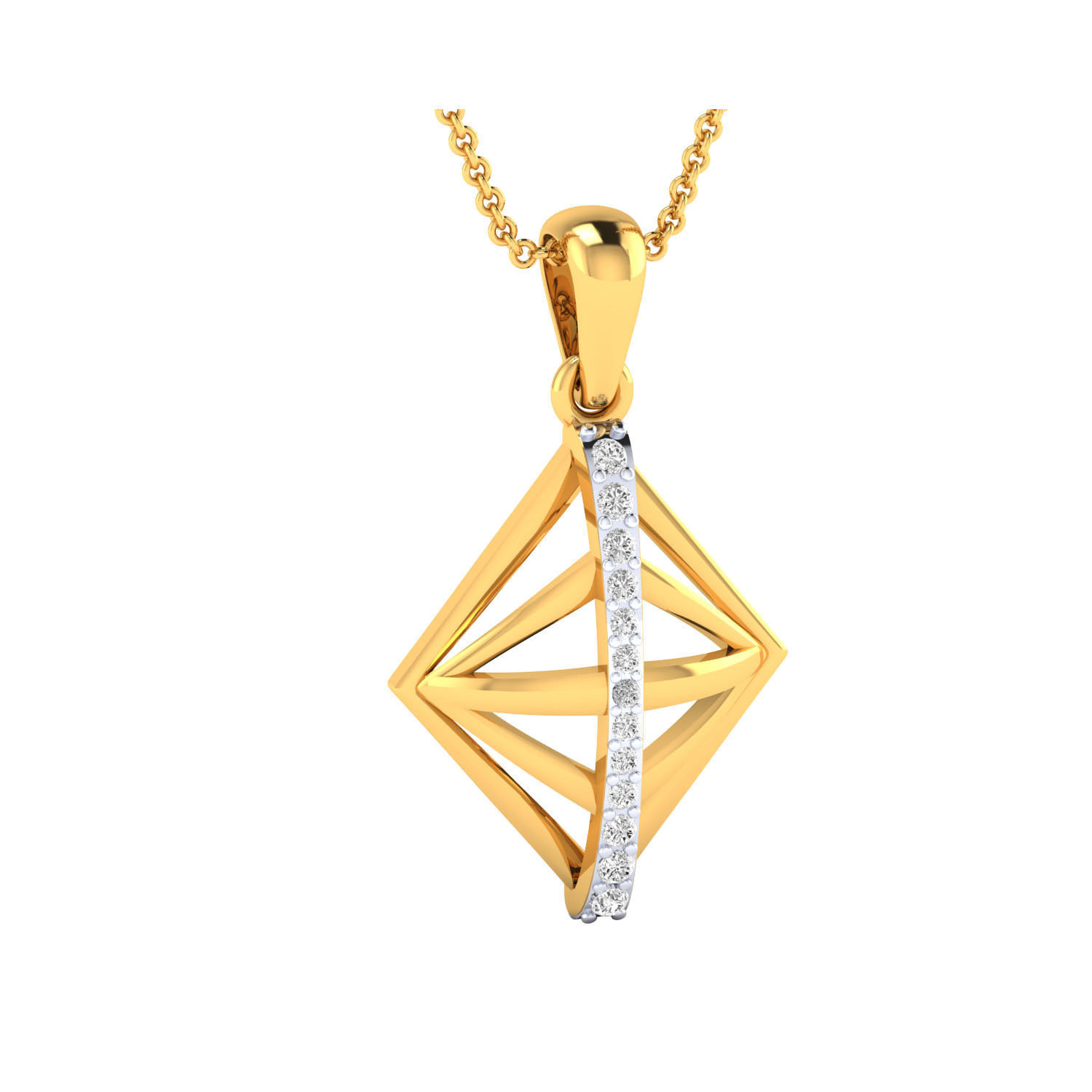 Women Pendant STL OBJ FBX Renders Details 3D print model_12