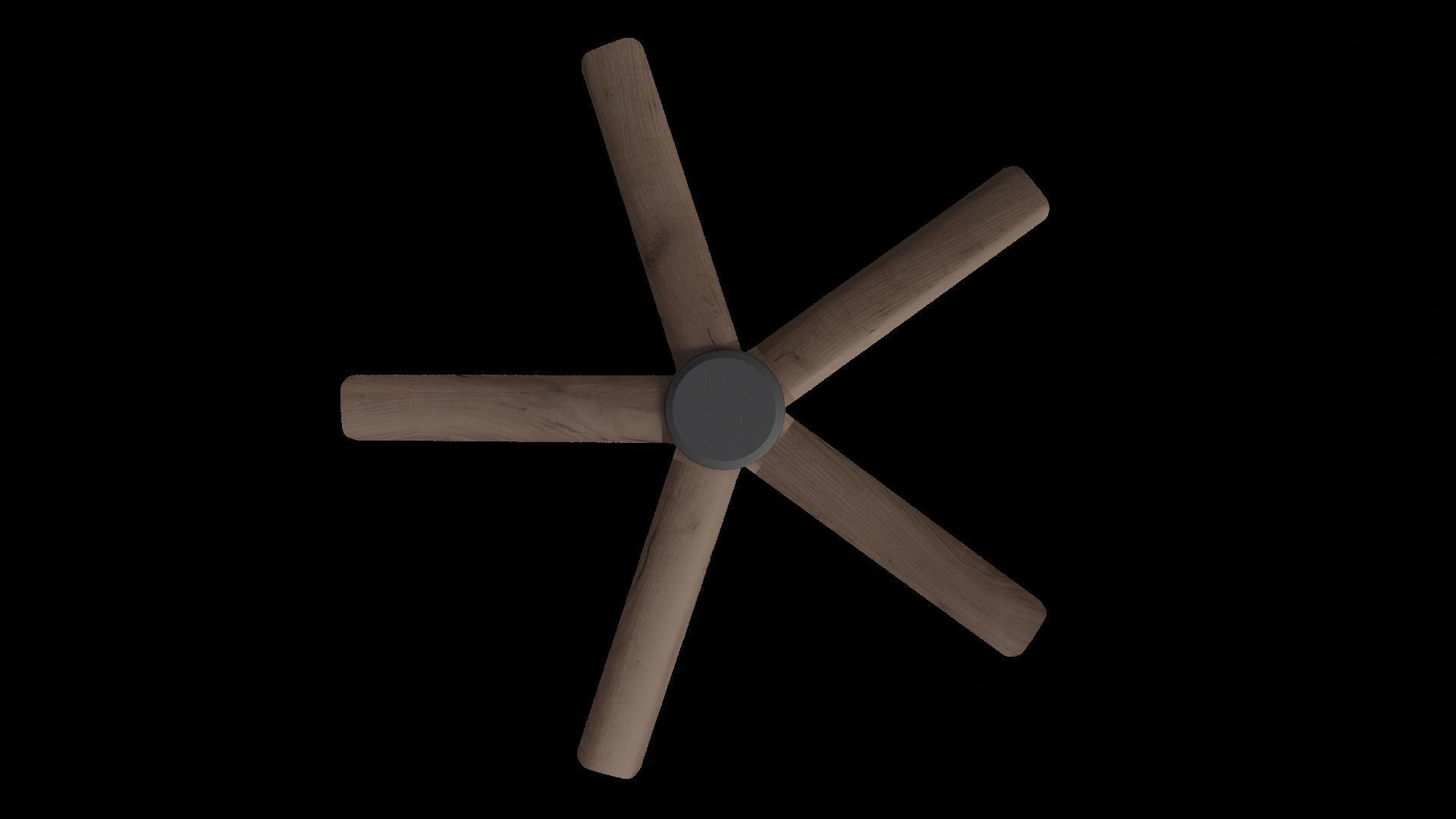 Bronx 56 Dc Ceiling Fan Dark Koa Low-poly 3D model_6