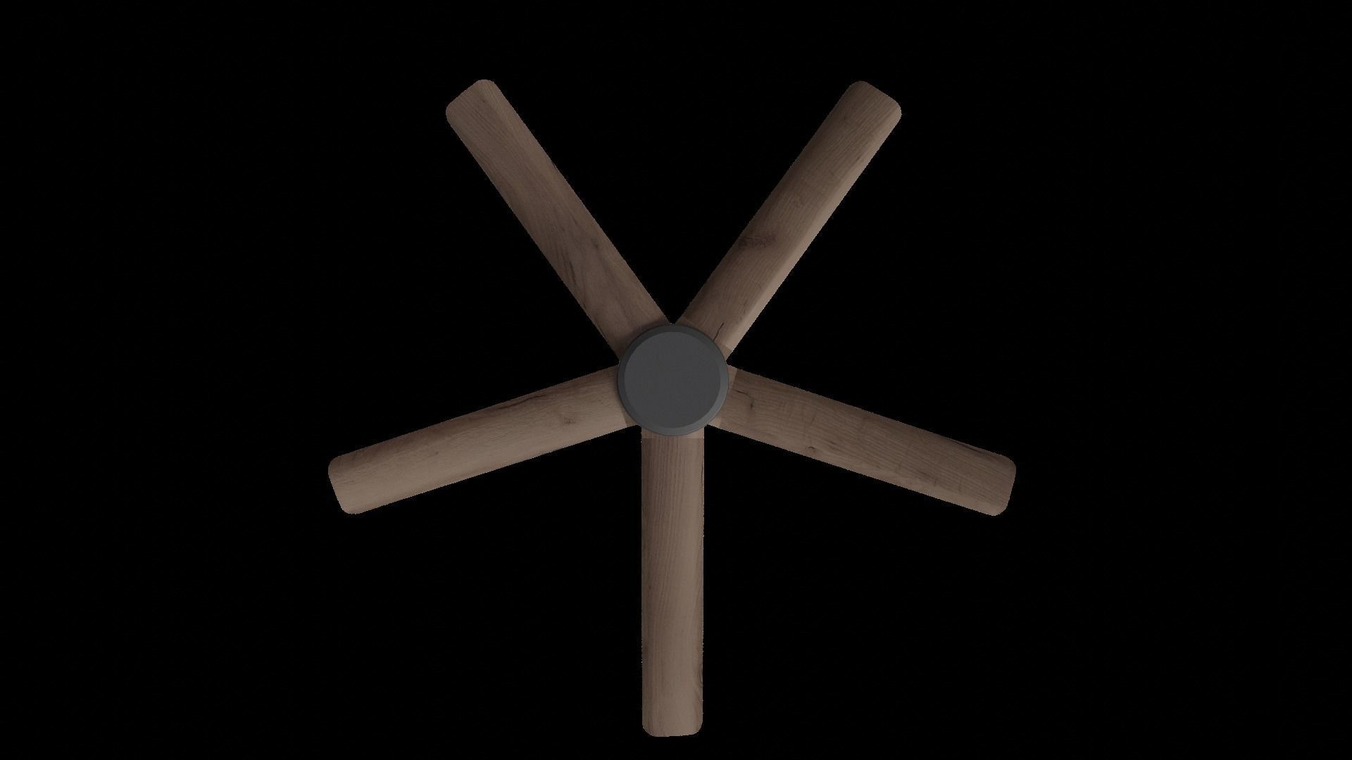 Bronx 56 Dc Ceiling Fan Dark Koa Low-poly 3D model_7