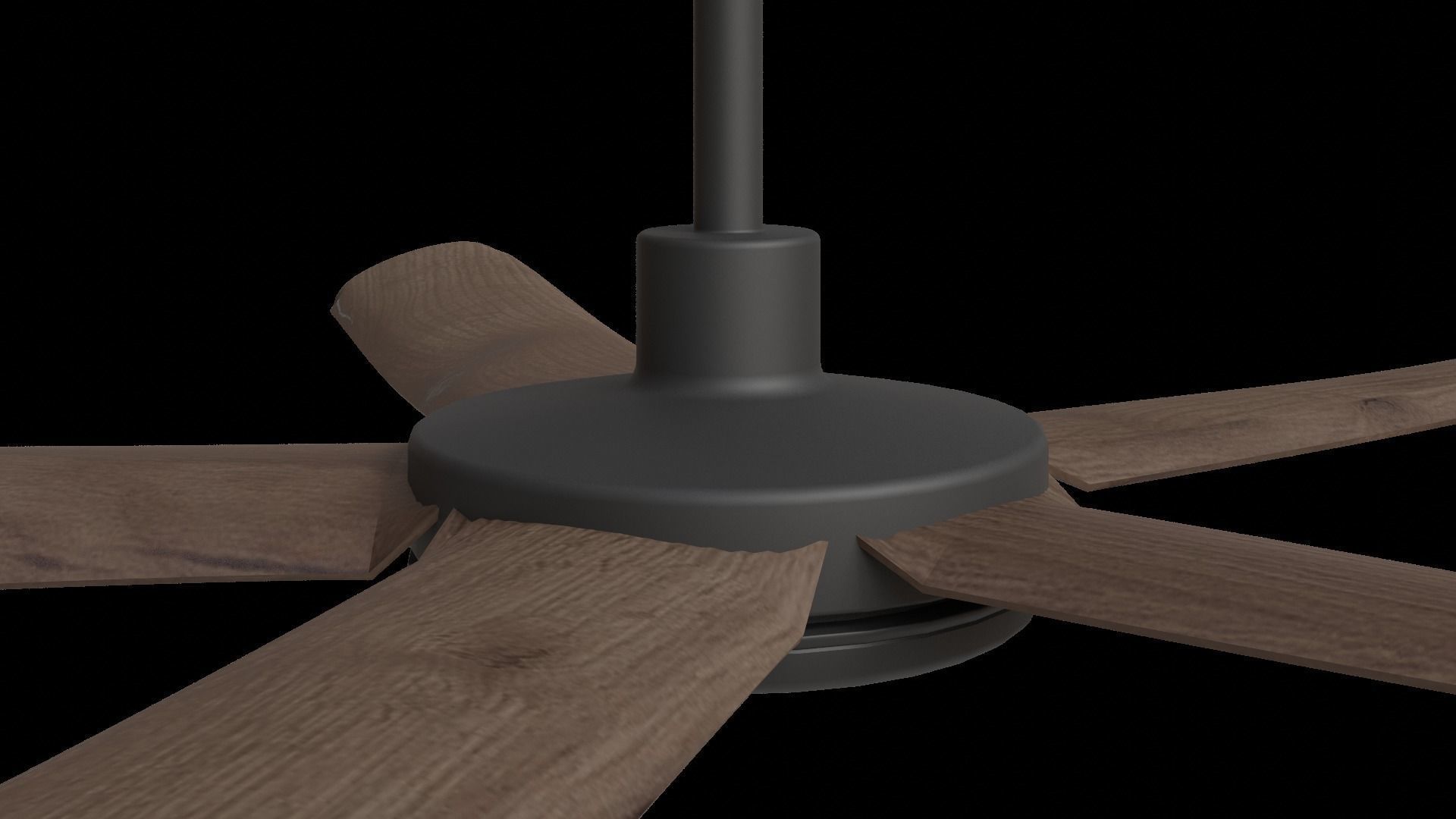 Bronx 56 Dc Ceiling Fan Dark Koa Low-poly 3D model_1