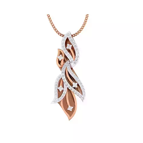 Women Pendant STL OBJ FBX Renders Details