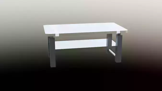  Modern Glass Table for Virtual Environments