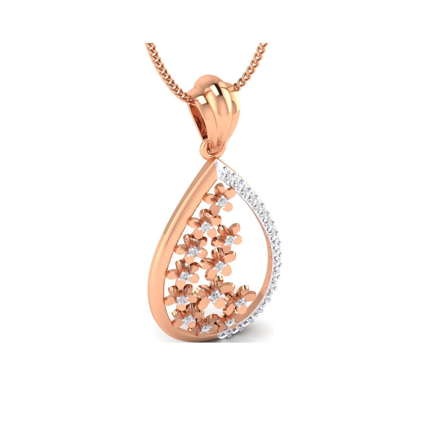 Women Pendant STL OBJ FBX Renders Details 3D print model_2