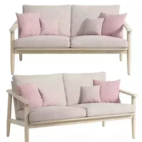 David lounge sofa 2S 3D model