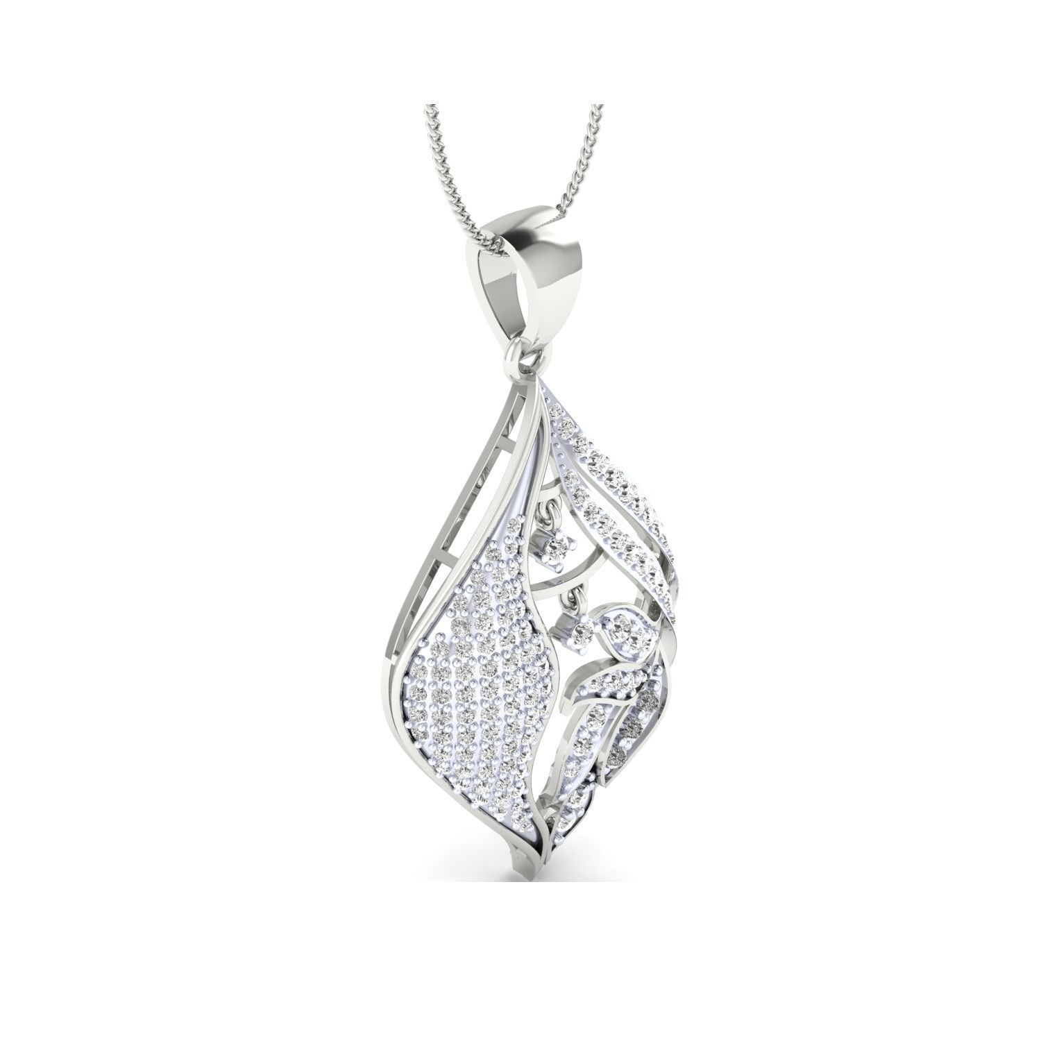 Women Pendant STL OBJ FBX Renders Details 3D print model_7