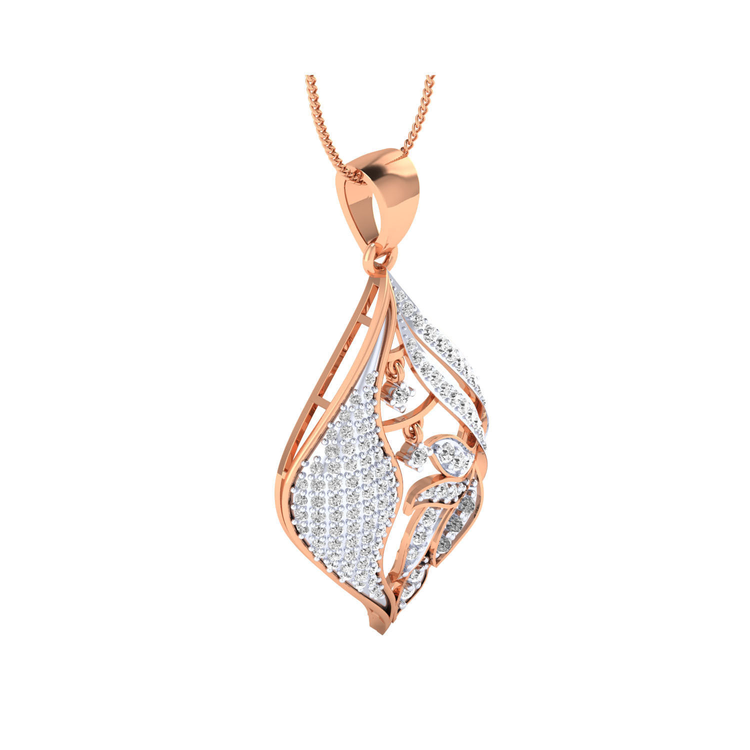 Women Pendant STL OBJ FBX Renders Details 3D print model_2