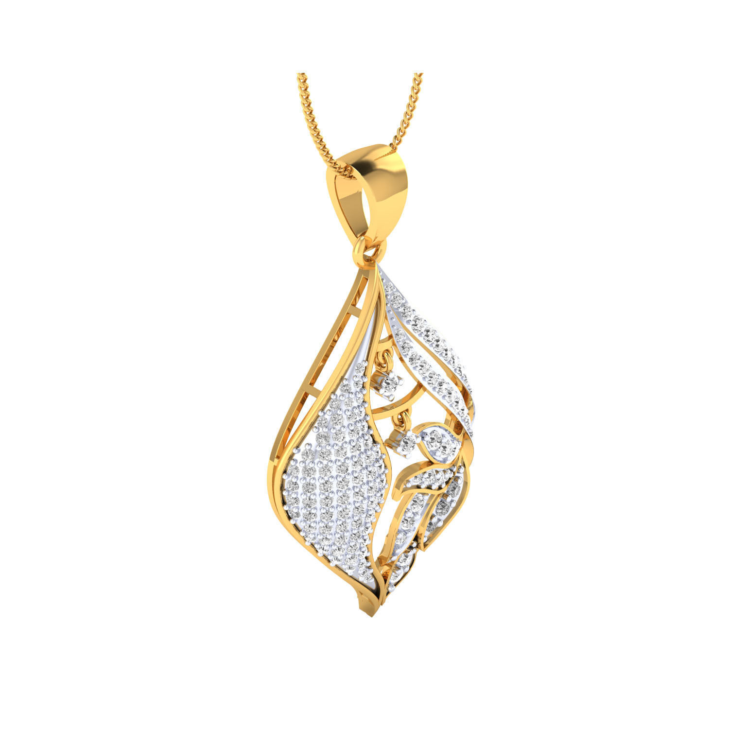 Women Pendant STL OBJ FBX Renders Details 3D print model_4
