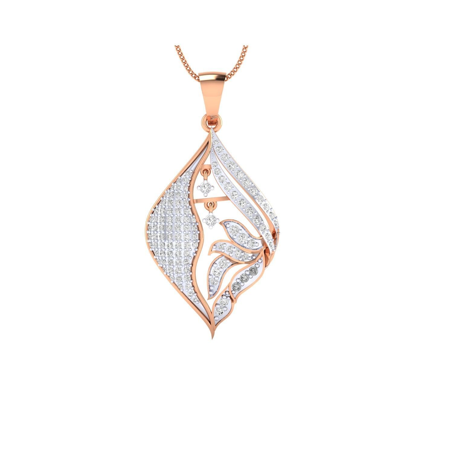 Women Pendant STL OBJ FBX Renders Details 3D print model_1
