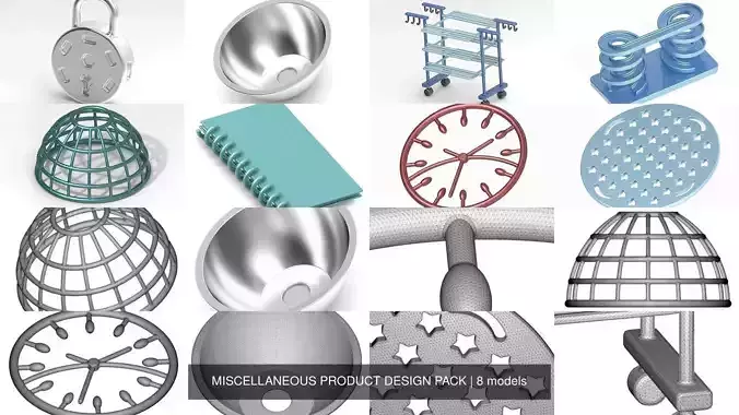 MISCELLANEOUS PRODUCT DESIGN PACK 3D Model Collection