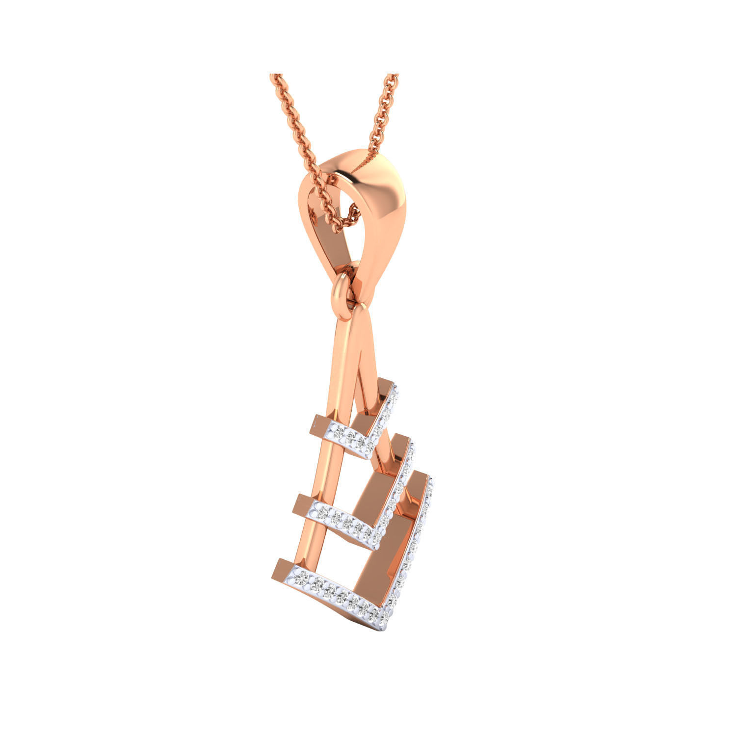 Women Pendant STL OBJ FBX Renders Details 3D print model_2
