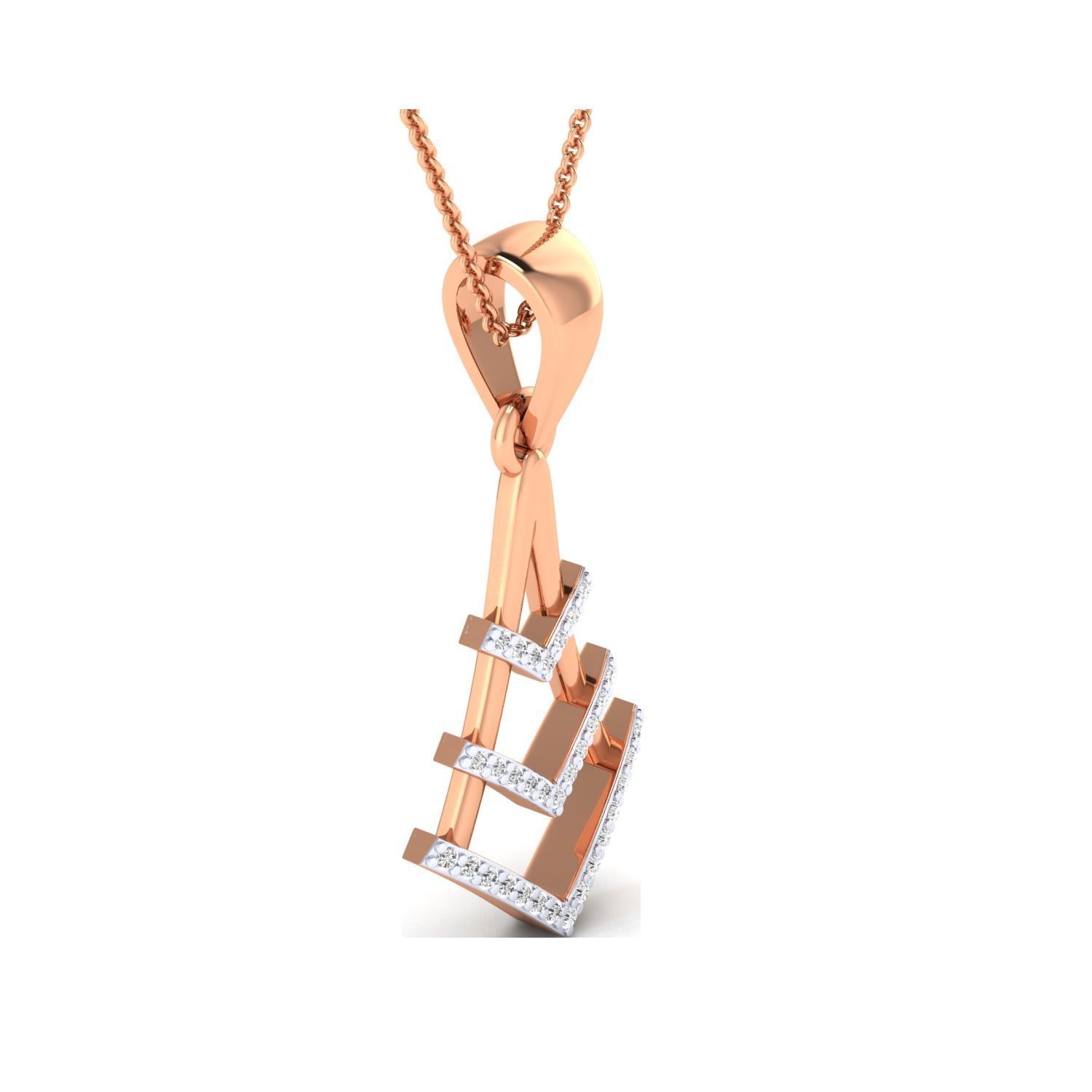 Women Pendant STL OBJ FBX Renders Details 3D print model_3