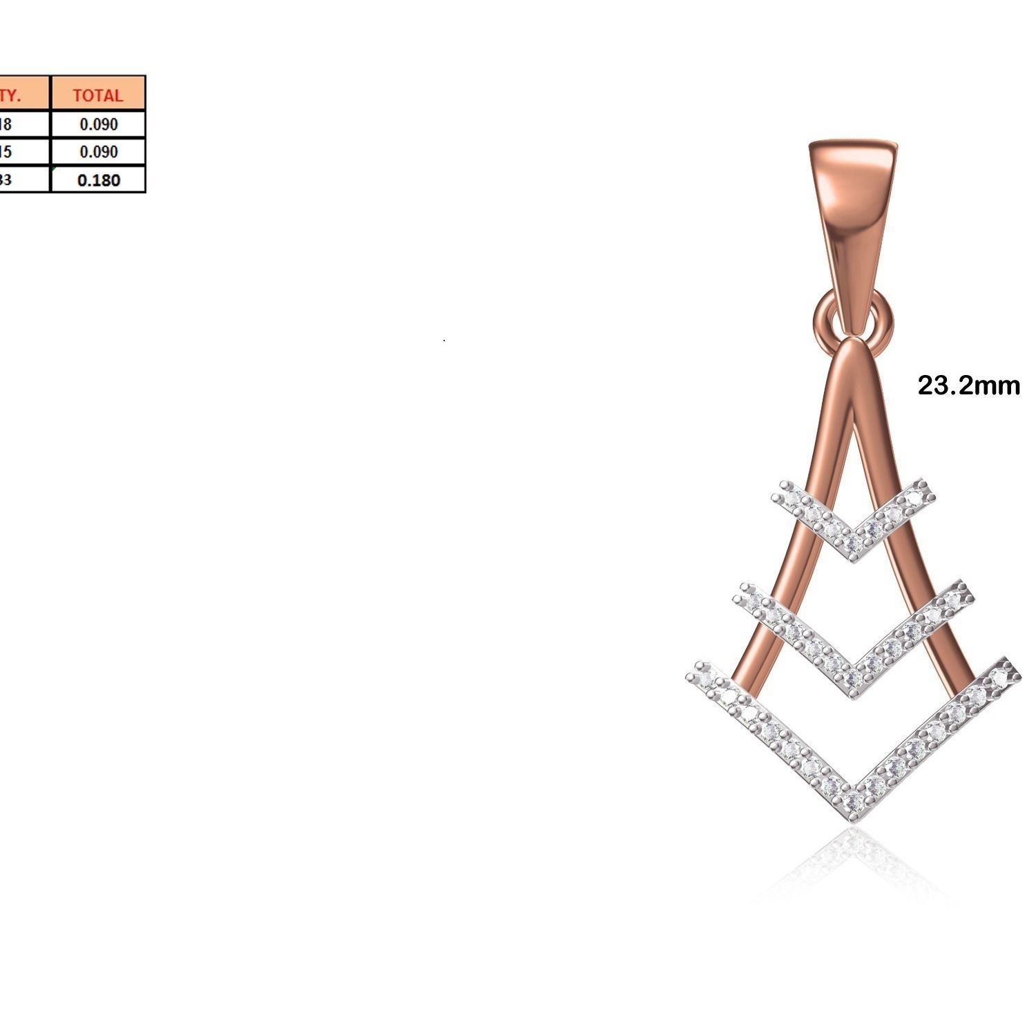 Women Pendant STL OBJ FBX Renders Details 3D print model_19