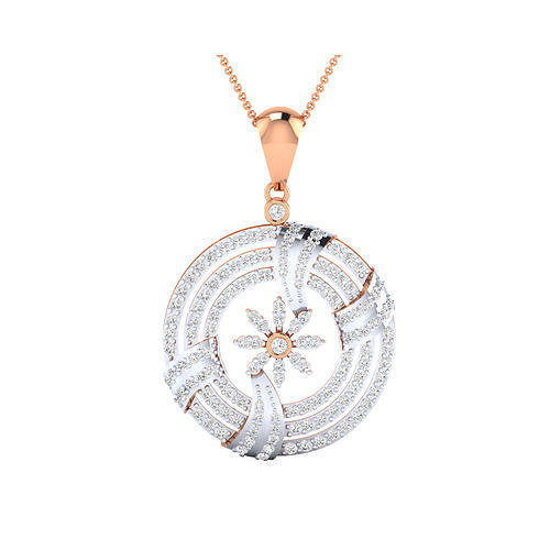 Women Flower Pendant STL OBJ FBX Renders Details 3D print model