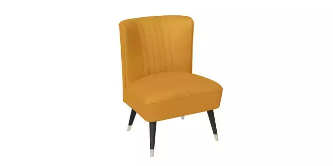 Contemporary Velvet Upholstered Accent Chair