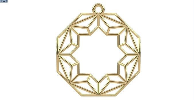 JAIVANT GOLD PENDANT 3D print model