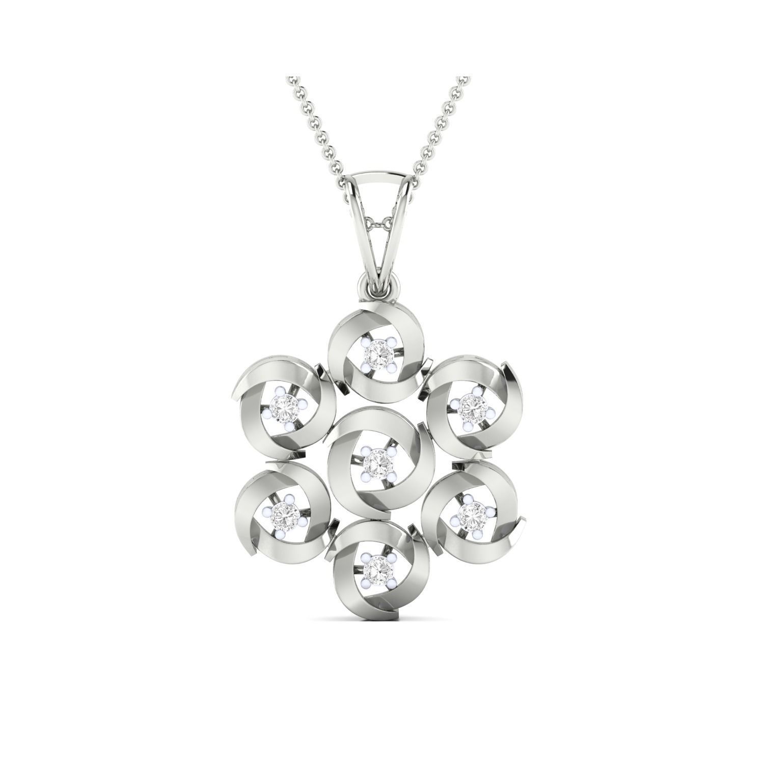 Women Pendant STL OBJ FBX Renders Details 3D print model_16