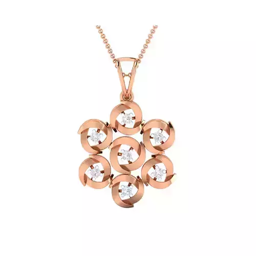 Women Pendant STL OBJ FBX Renders Details