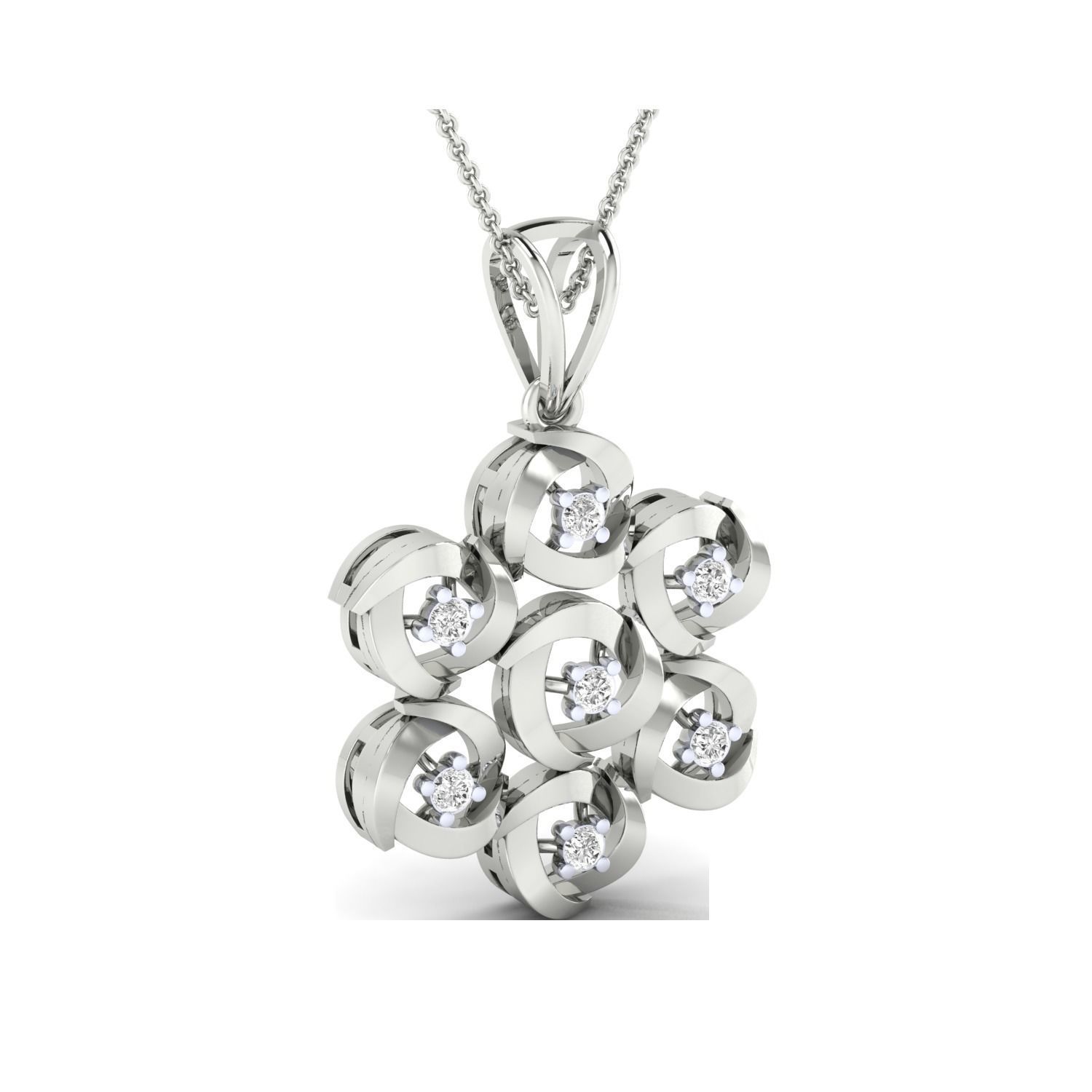 Women Pendant STL OBJ FBX Renders Details 3D print model_4