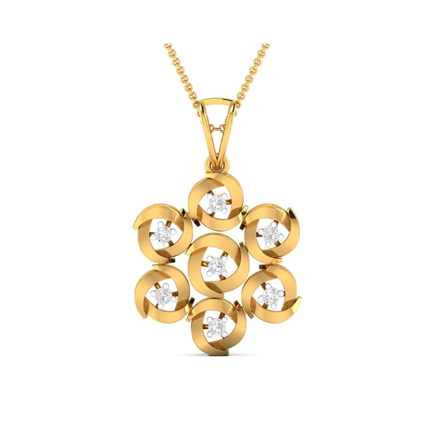 Women Pendant STL OBJ FBX Renders Details 3D print model_18