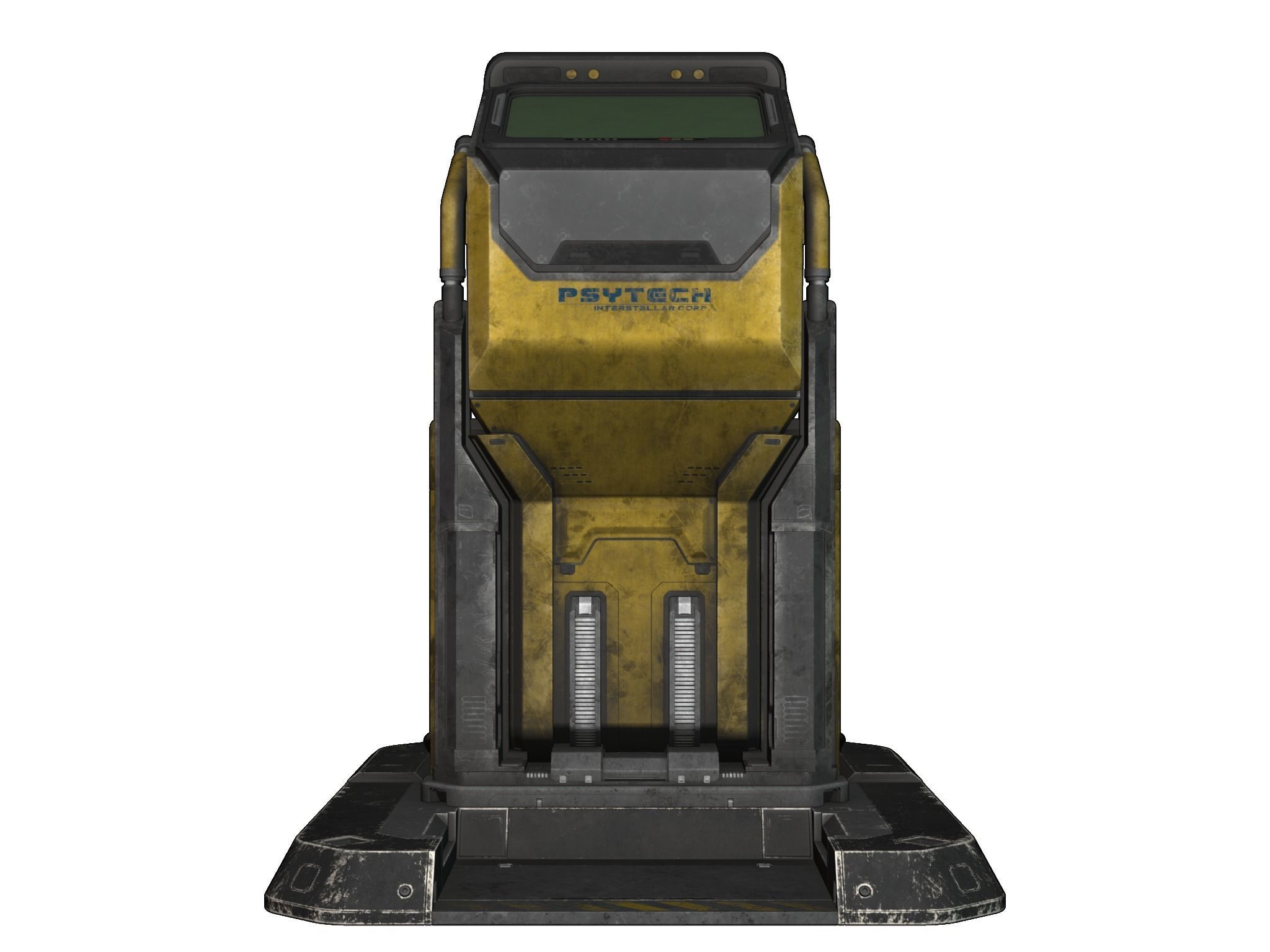 Scifi Terminal 3D model_12