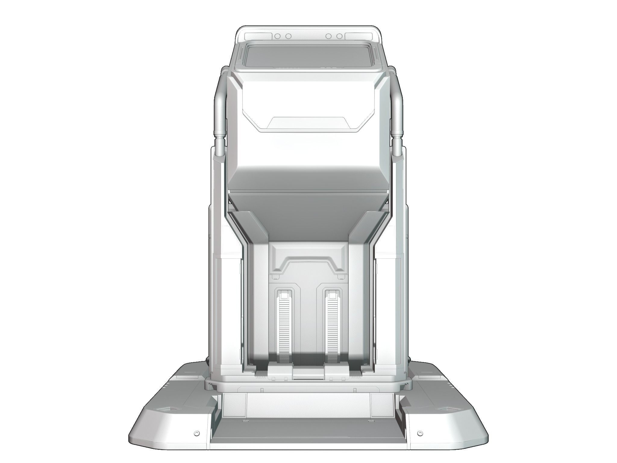 Scifi Terminal 3D model_9