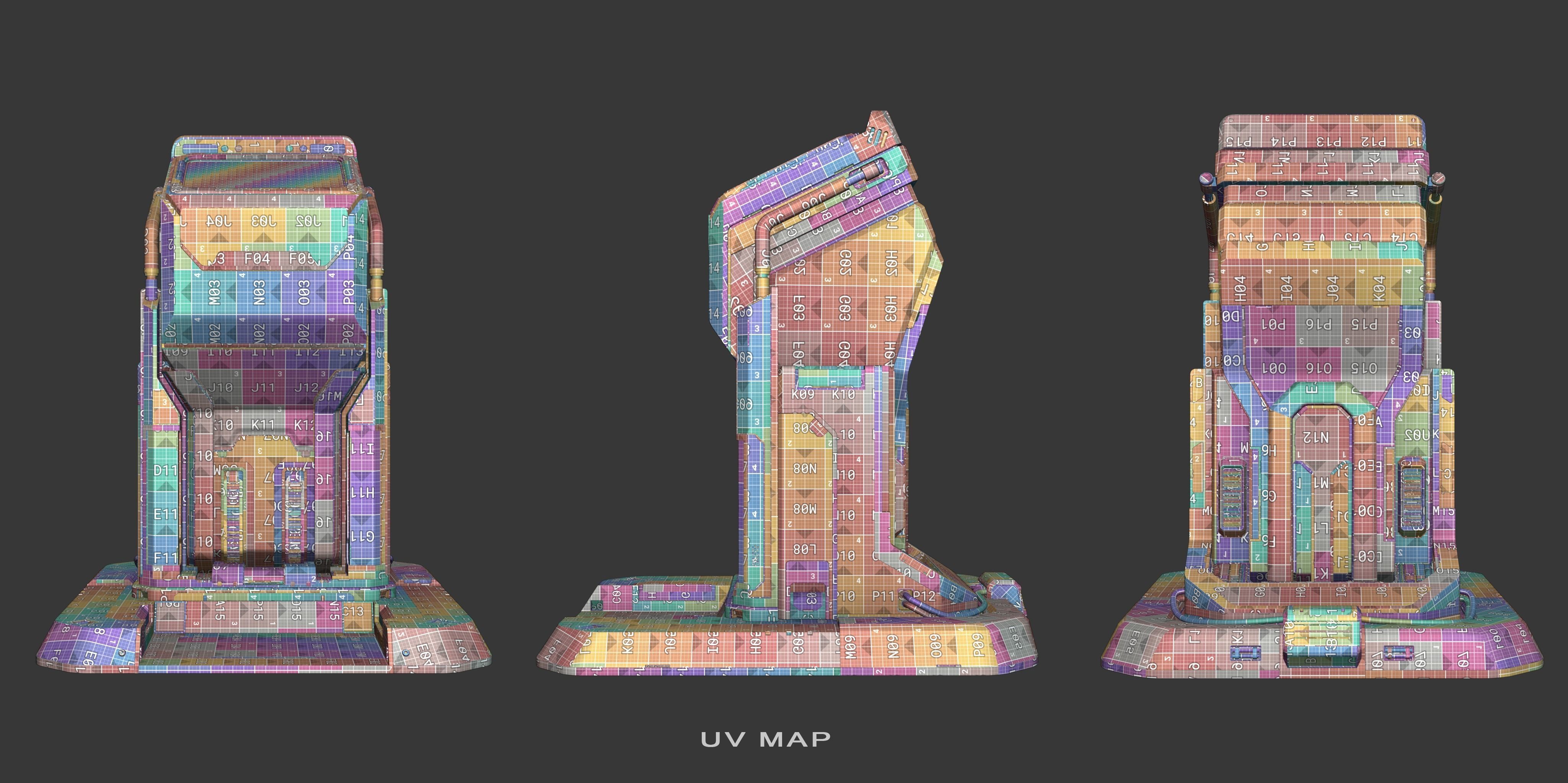 Scifi Terminal 3D model_6