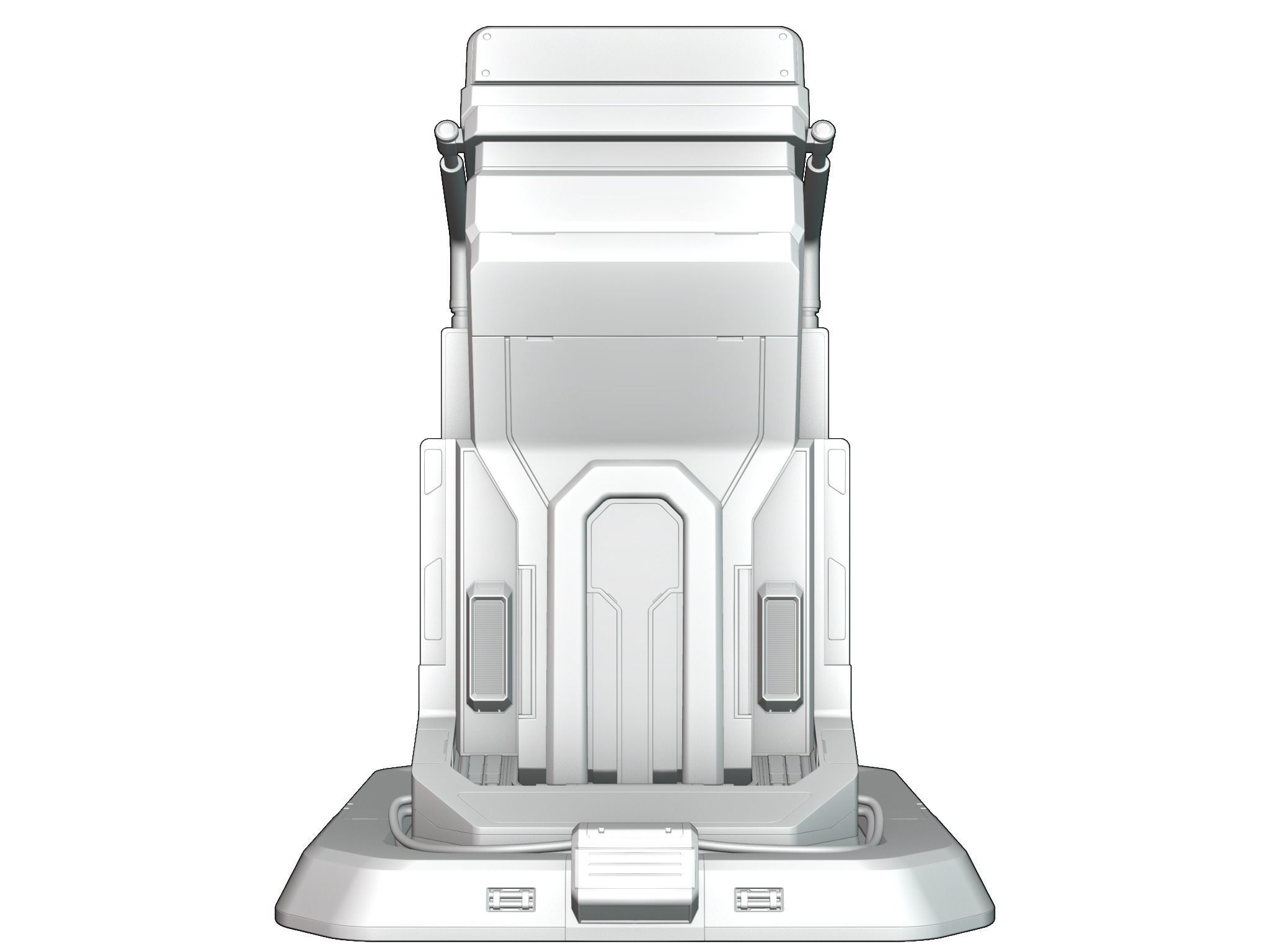 Scifi Terminal 3D model_8