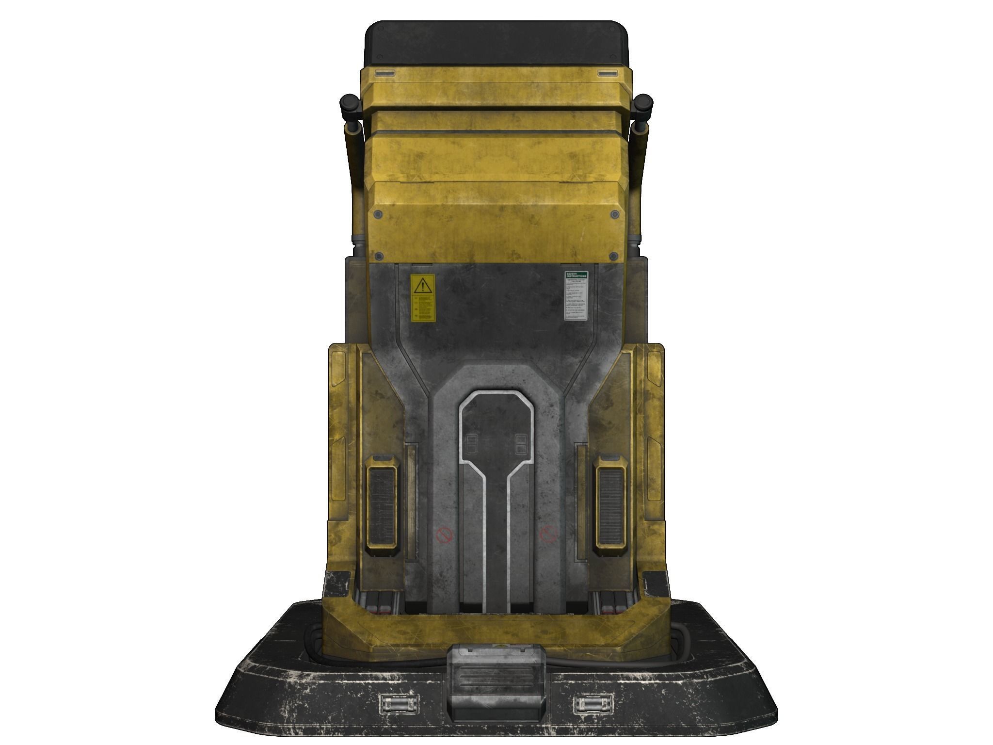 Scifi Terminal 3D model_11