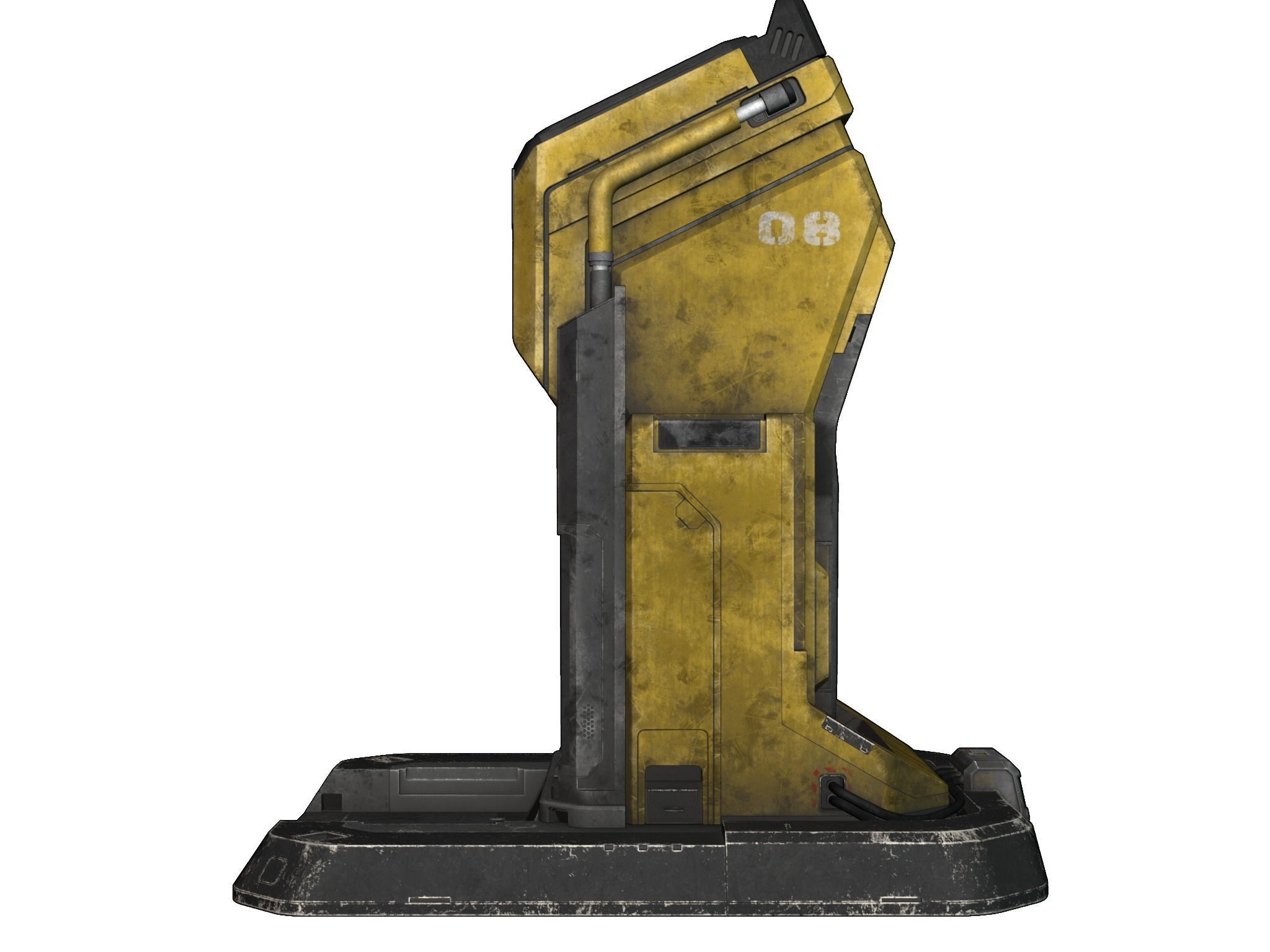 Scifi Terminal 3D model_13