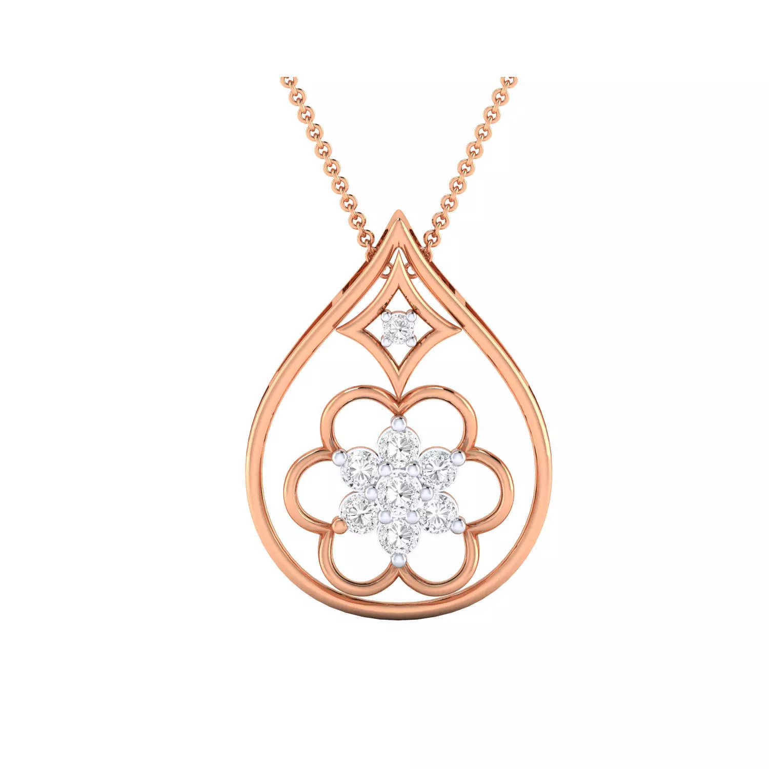 Women Pendant STL OBJ FBX Renders Details 3D print model_0