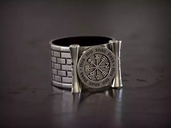 This shall too Pass Scroll Ring 