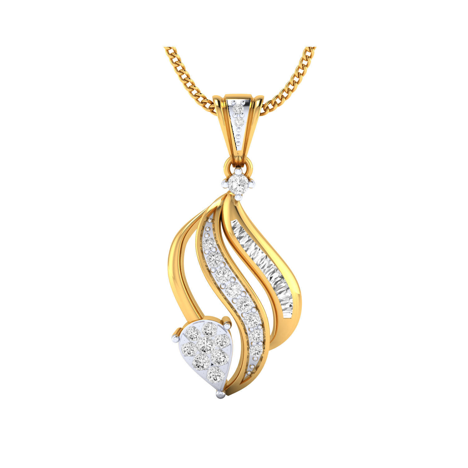 Women Pendant STL OBJ FBX Renders Details 3D print model_14