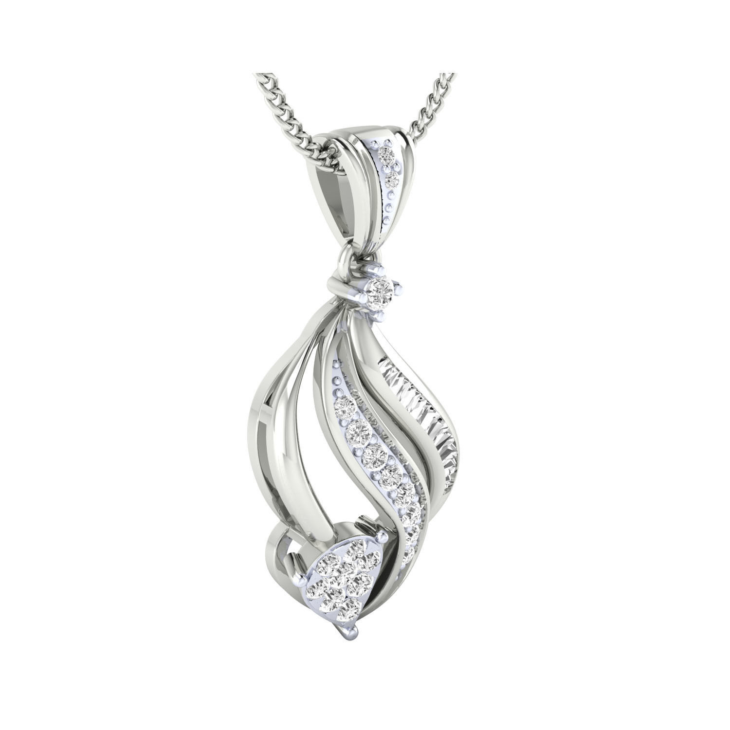 Women Pendant STL OBJ FBX Renders Details 3D print model_10