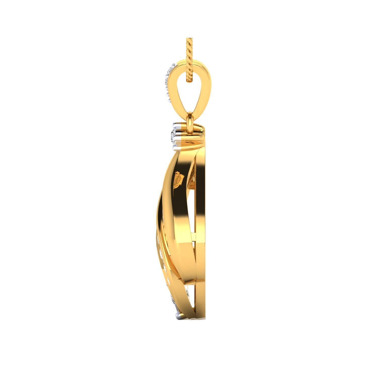 Women Pendant STL OBJ FBX Renders Details 3D print model_19
