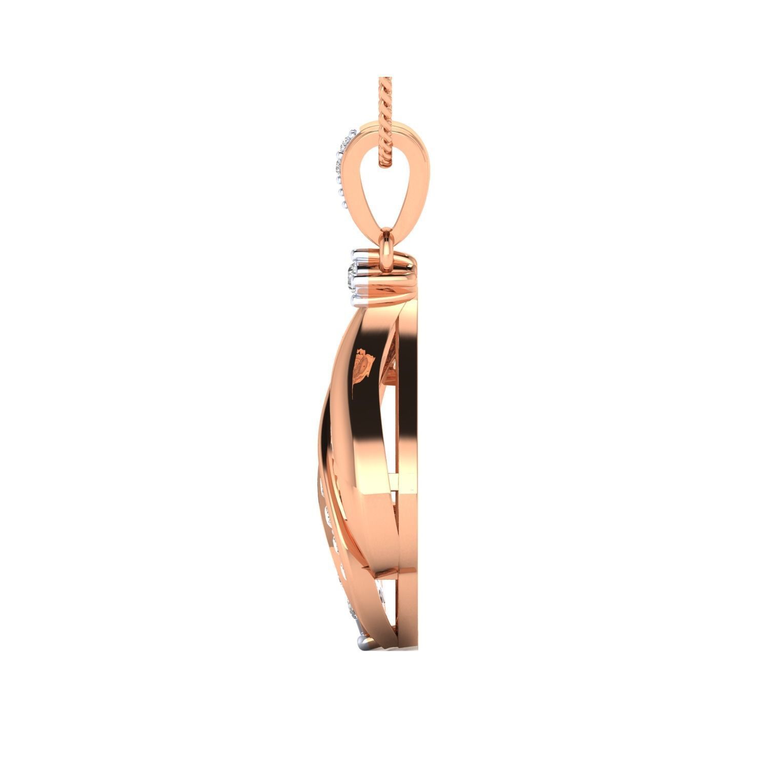 Women Pendant STL OBJ FBX Renders Details 3D print model_5