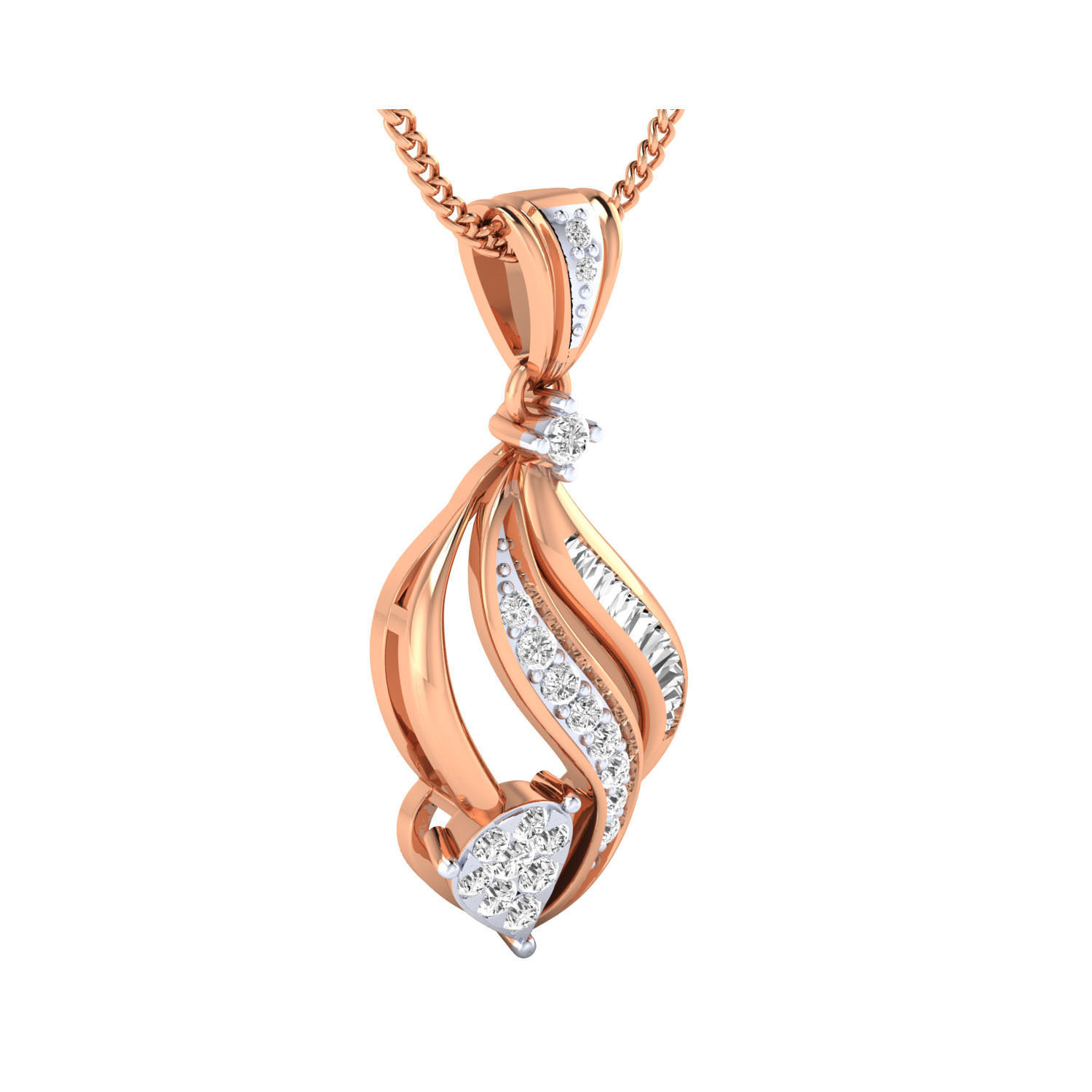 Women Pendant STL OBJ FBX Renders Details 3D print model_2