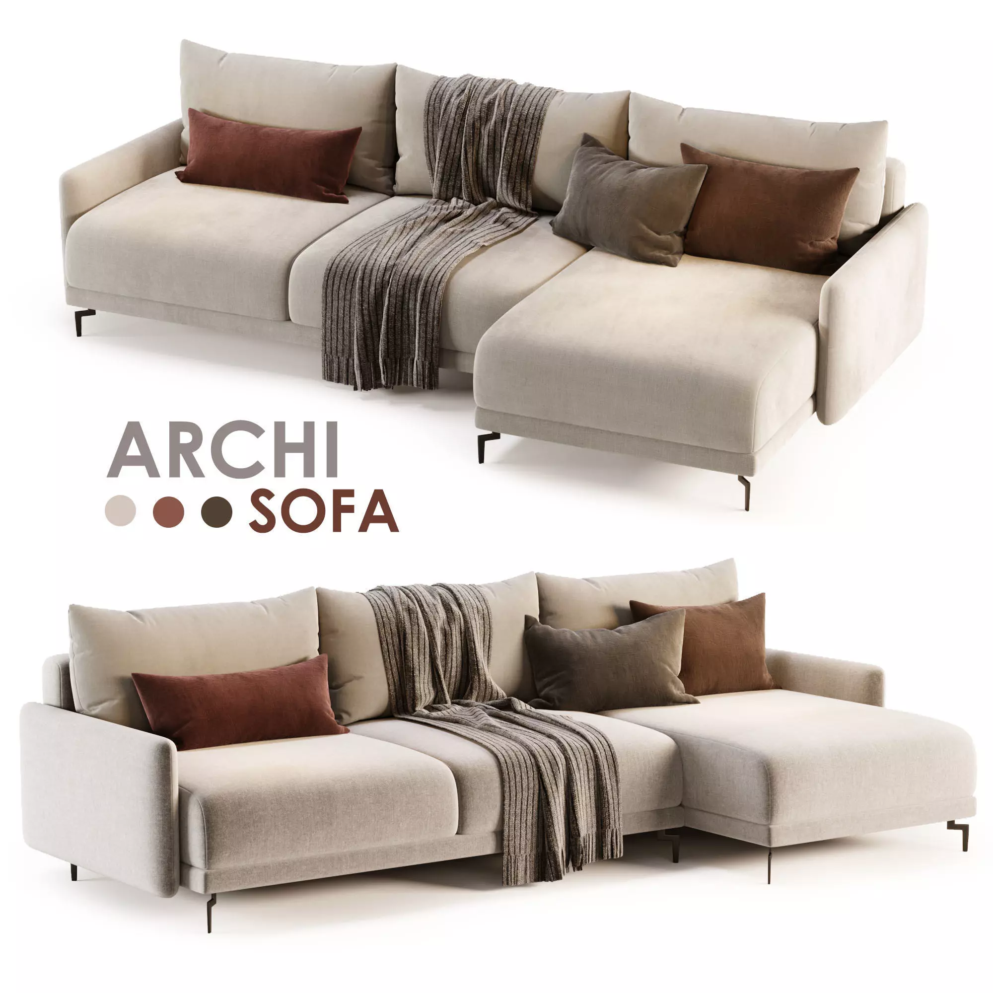 Archi Sofa by Skdesign 3D model