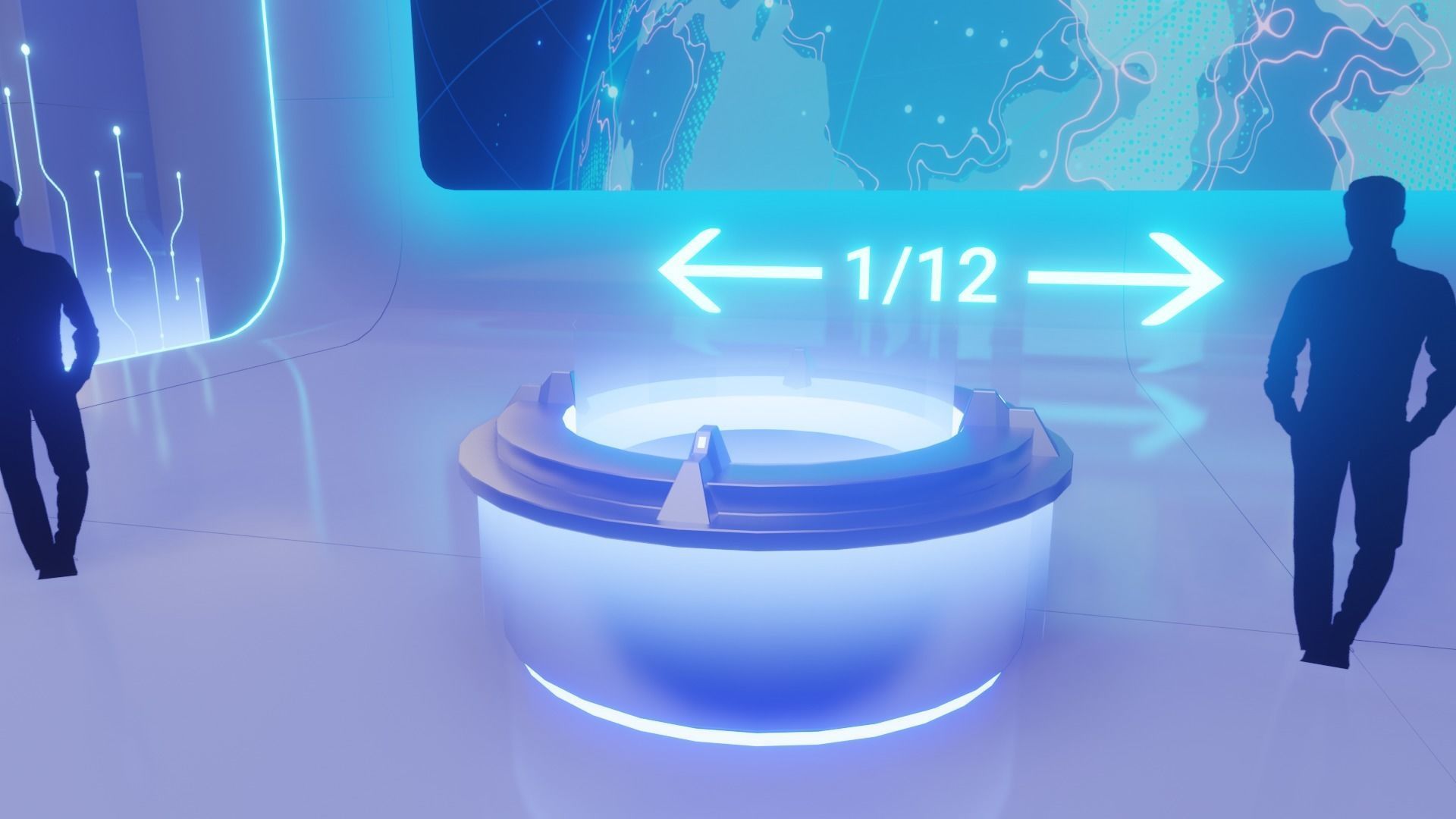 Sci Fi Exhibition Hall Interior with real world scale 2 3D model_1