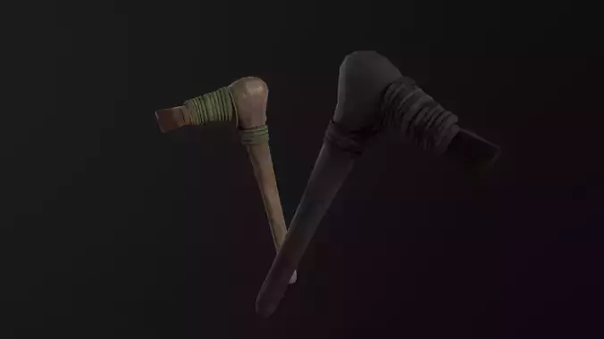 Axe of Otzi - A Copper Age Tool Low-poly 3D model